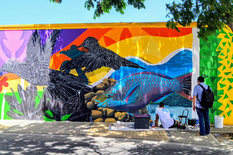 People keeping fit in the countryside