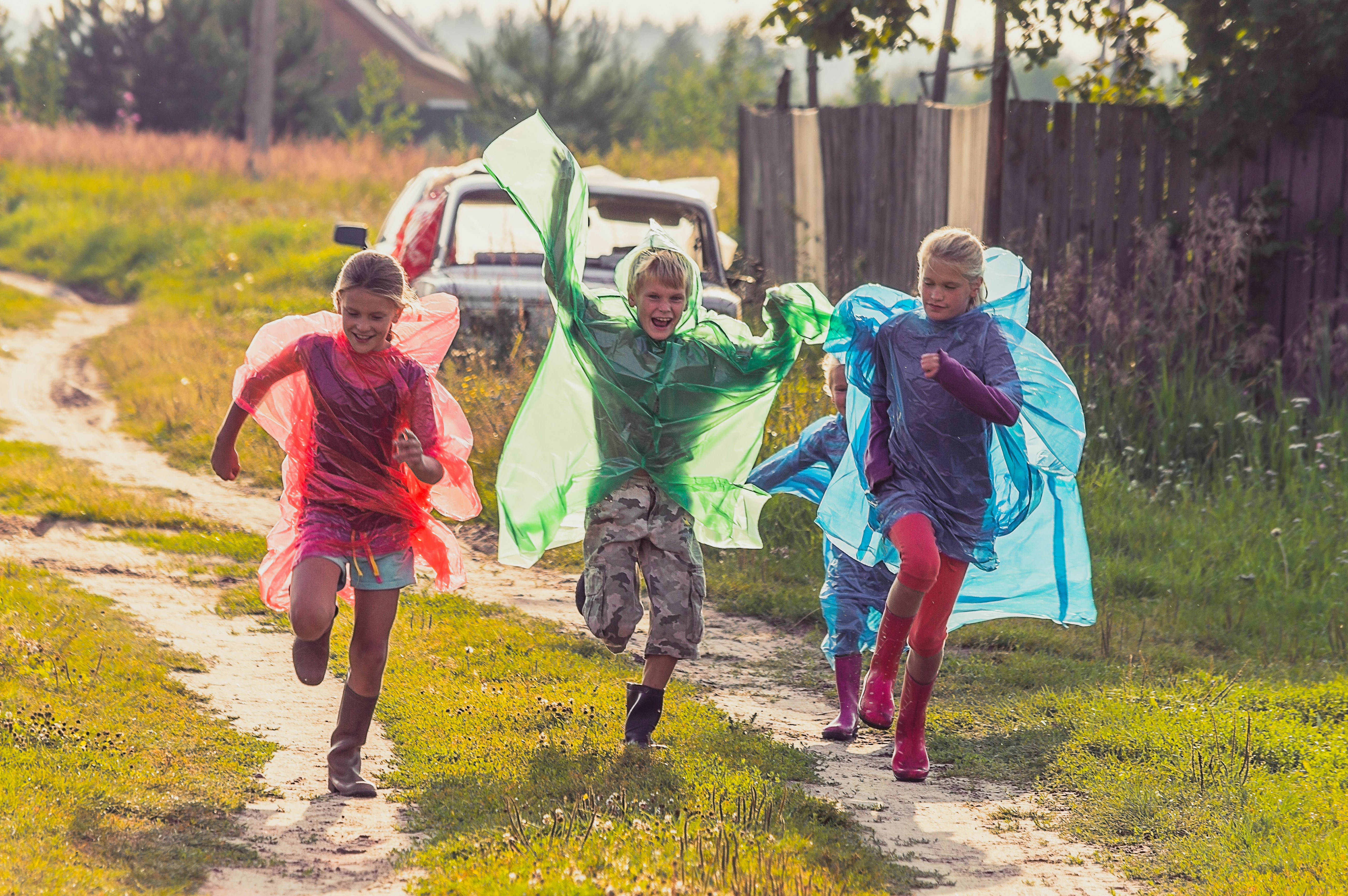 People keeping fit in the countryside